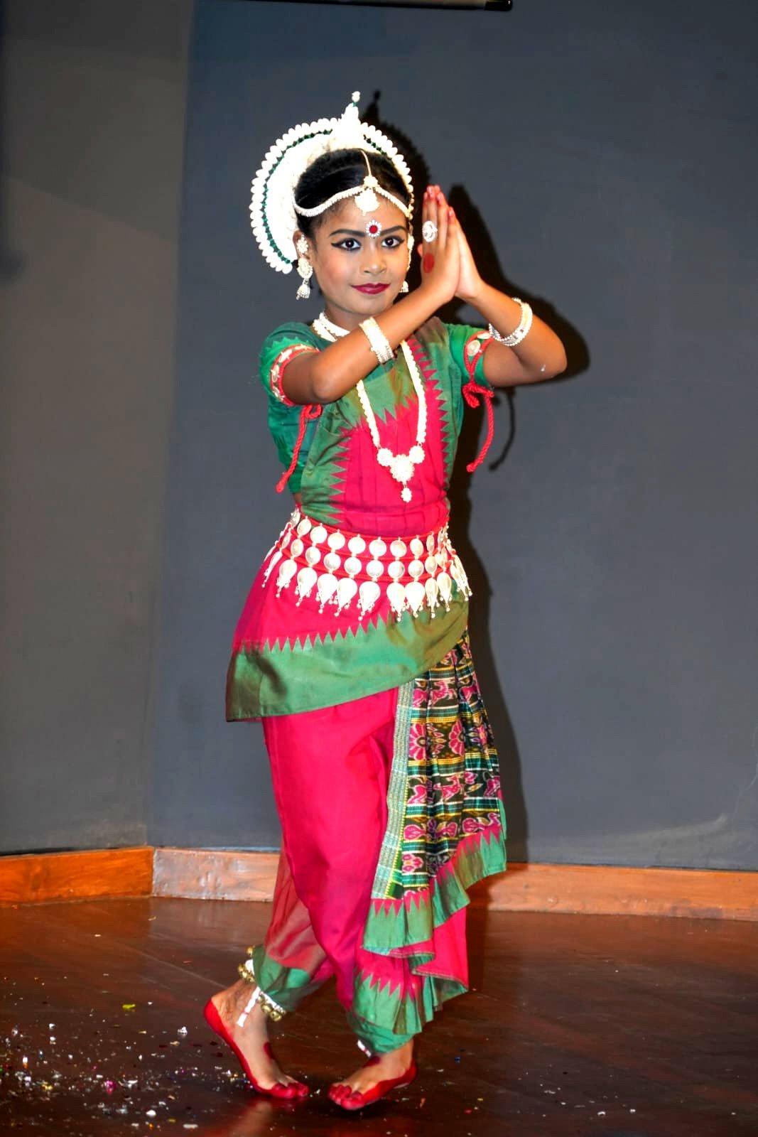 Client wearing ornament