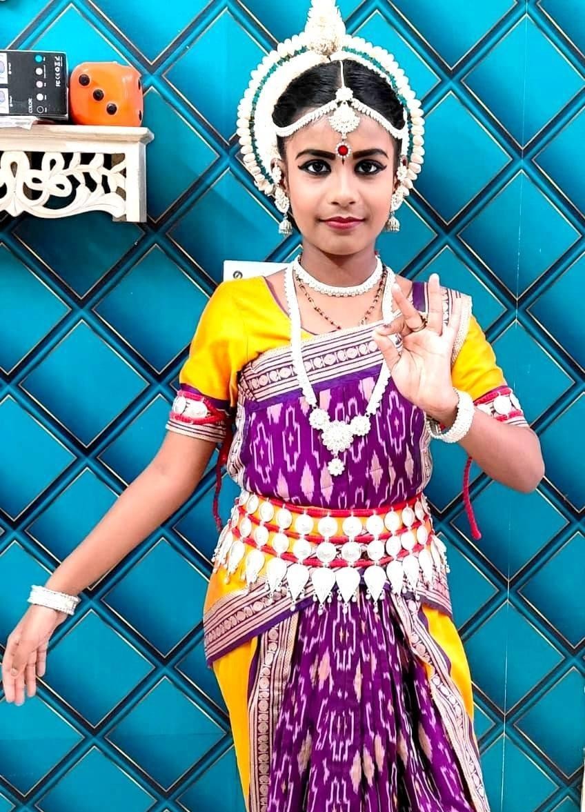 Client wearing ornament